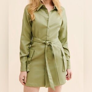 ZGY Vegan Leather mini dress